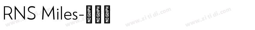 RNS Miles字体转换